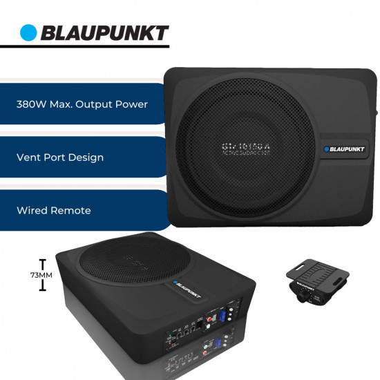 BLAUPUNKT GTr 10150 A Active Subwoofer Class AB Amplifier Max 380W