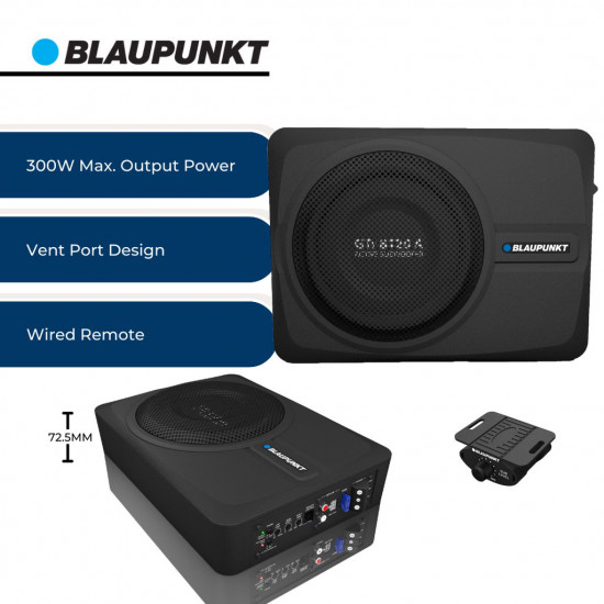 BLAUPUNKT GTr 8120 A Active Subwoofer Class AB Amplifier Max 300W BLAUPUNKT GTr 8120 A Active Subwoofer Class AB Amplifier Max 300W