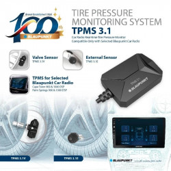 BLAUPUNKT TPMS 3.1 E/V Wireless Real-time Tire Pressure Monitoring System For Android Radio| Available in External Sensor / Valve Sensor