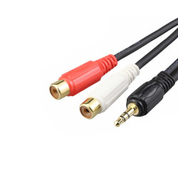 Choseal QS3006 3.5mm Jack to 2 Female RCA