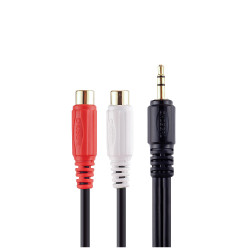 Choseal QS3006 3.5mm Jack to 2 Female RCA