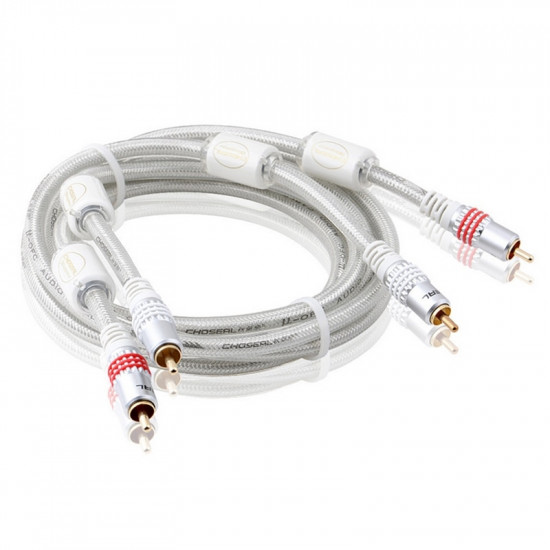 Choseal QS6772 Oxygen Free Copper RCA Cable with Gold Plating Terminals Choseal QS6772 Oxygen Free Copper RCA Cable with Gold Plating Terminals