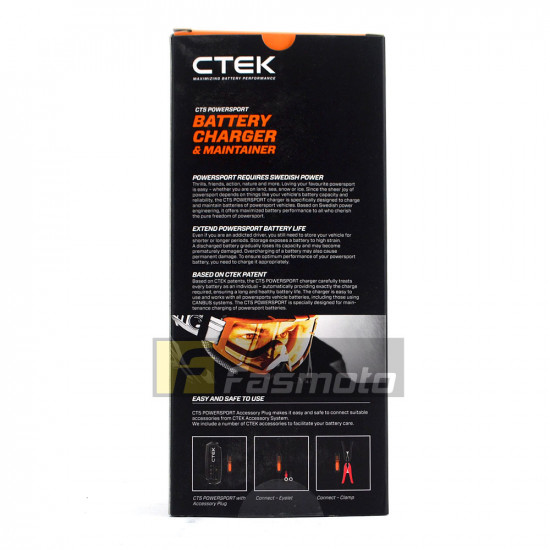 CTEK CT5 POWERSPORT - 2.3A max 12V Battery Charger (UK Plug 220 – 240V) 40-138