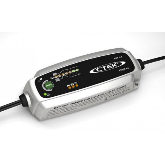 CTEK MXS 3.8 - 3.8A max 12V Battery Charger (UK Plug 220 – 240V) 56-972