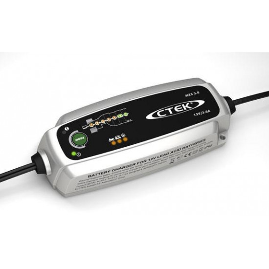 CTEK MXS 3.8 - 3.8A max 12V Battery Charger (UK Plug 220 – 240V) 56-972 CTEK MXS 3.8 - 3.8A max 12V Battery Charger (UK Plug 220 – 240V) 56-972