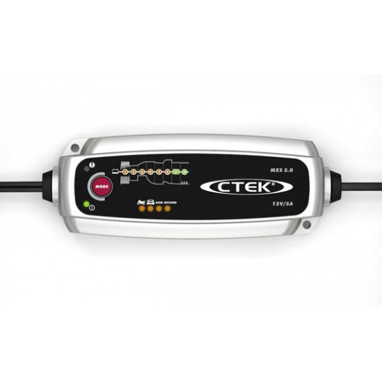 CTEK MXS 5.0 - 5A max 12V Battery Charger (UK Plug 220 – 240V) MXS5 56-975