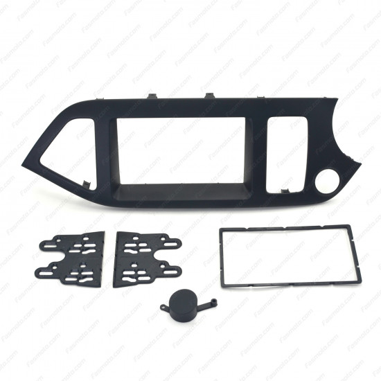 KIA Picanto Year '11-'14 2-DIN Dashboard Kit, Car Audio Player Installation Casing