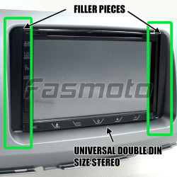 Toyota 200mm to Universal Double Din Side Filler Trim Piece BN-25K962
