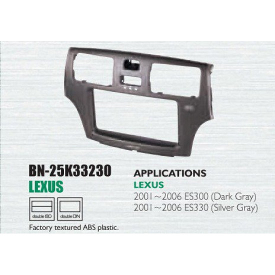 Lexus ES300/330 Yr '01-'06 Dark Grey Dashboard Kit, Car Audio Player Installation Casing