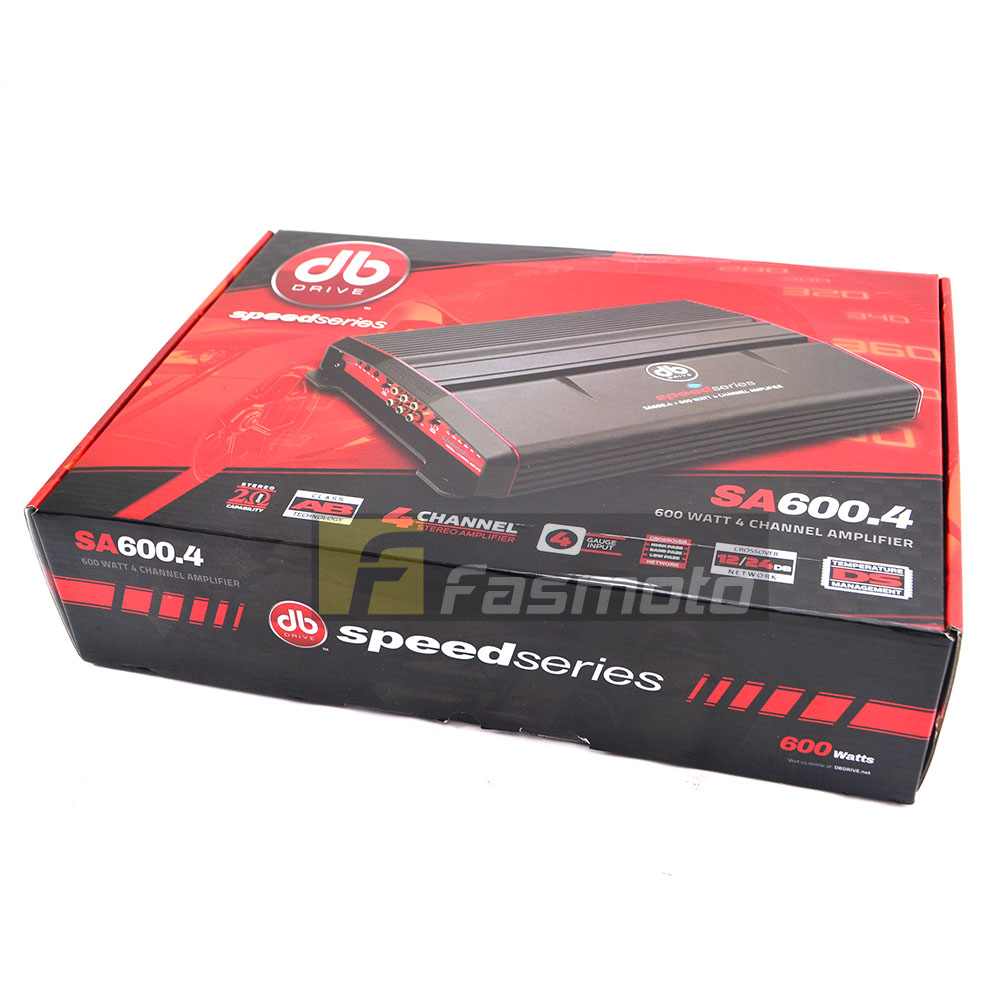 Genuine DB Drive Speed Series SA600.4 Class AB 4 Channel Amplifier 4 x