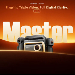 DDPAI Z90 Master Dual/3-Channel 4K Front & Rear HDR Sony Starvis & 3K Interior Dashcam 3" Display (Built-in GPS, Hardwire Kit included)