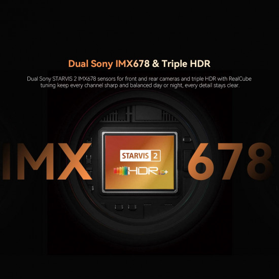 DDPAI Z90 Master Dual/3-Channel 4K Front & Rear HDR Sony Starvis & 3K Interior Dashcam 3" Display (Built-in GPS, Hardwire Kit included)