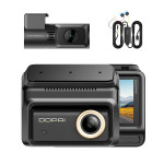 DDPAI Z90 Dual/3-Channel 4K Front + 2K Rear + 3K Interior Dashcam 3" Display (Built-in GPS, Hardwire Kit included)