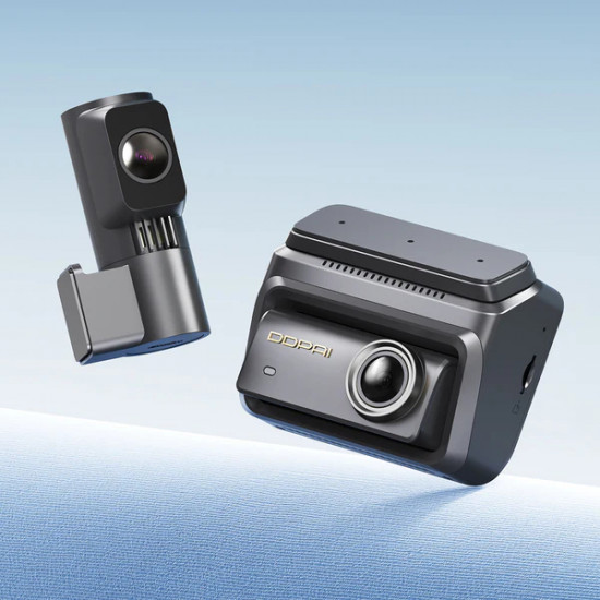 DDPAI Z90 Dual/3-Channel 4K Front + 2K Rear + 3K Interior Dashcam 3" Display (Built-in GPS, Hardwire Kit included)