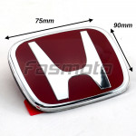 Honda SNW-003ZC Type-R Style Red Emblem for Hood / Trunk