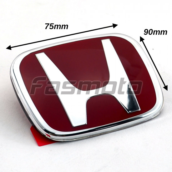 Honda SNW-003ZC Type-R Style Red Emblem for Hood / Trunk