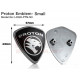 Proton Replacement Emblem for Hood and Bonnet Silver-on-Black