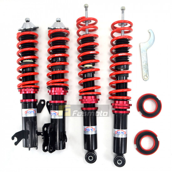 Gasper Coilovers for Proton Satria Neo Hi/Lo Body Shift Adjustable Front and Rear (Set of 4) Gasper Coilovers for Proton Satria Neo Hi/Lo Body Shift Adjustable Front and Rear (Set of 4)