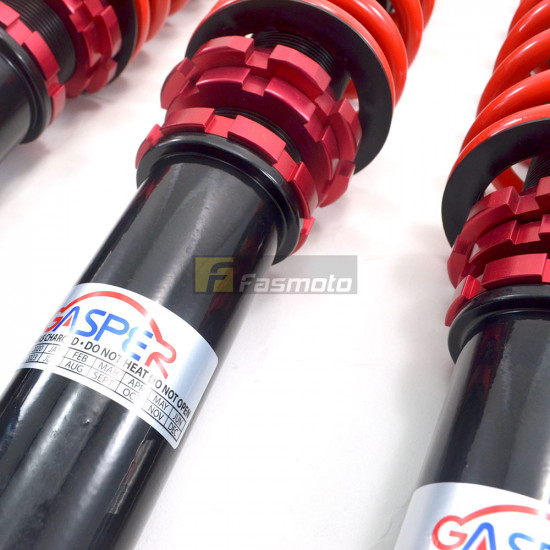 Gasper Coilovers for Proton Satria Neo Hi/Lo Body Shift Adjustable Front and Rear (Set of 4) Gasper Coilovers for Proton Satria Neo Hi/Lo Body Shift Adjustable Front and Rear (Set of 4)