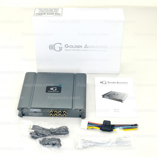 Golden Acoustics A8PLUS 8-channel (50W) Optical Bluetooth USB Car Audio Digital Signal Processor DSP Amplifier