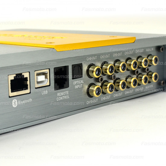 Golden Acoustics 10-channel Optical Bluetooth USB Car Audio Digital Signal Processor DSP Amplifier