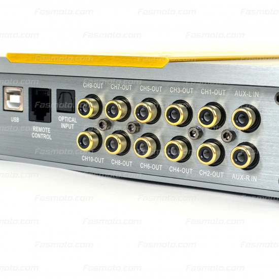 Golden Acoustics 10-channel Optical Bluetooth USB Car Audio Digital Signal Processor DSP Amplifier