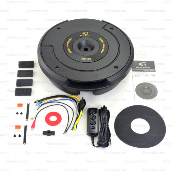 Golden Acoustics VE1150 Active Subwoofer for Spare Tyre Compartment 500W (RMS) 1500W (Peak) Golden Acoustics VE1150 Active Subwoofer for Spare Tyre Compartment 500W (RMS) 1500W (Peak)