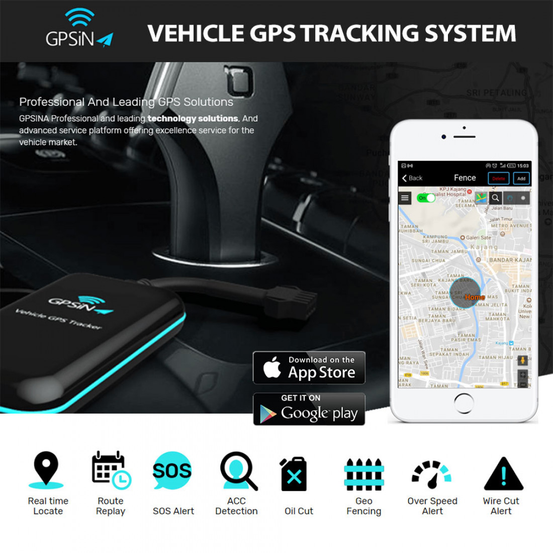 GPSINA Vehicle GPS Tracking System Malaysia