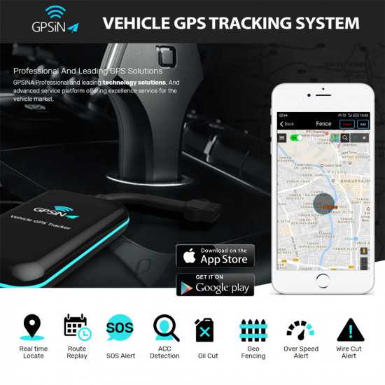 GPSINA Vehicle GPS Tracking System - Locate Your Vehicle in Real-Time