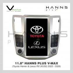 HANNS Plus V-Max 11.8″ Vertical Screen Android Head Unit (Toyota Harrier & Lexus RX (XU30) 2003~2008)
