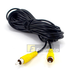 Camera Video Input Single Channel RCA Cable Male to Male 6M (19') Length