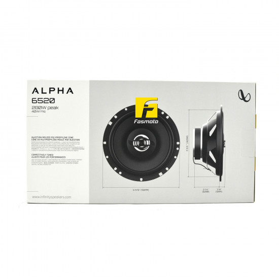 INFINITY Alpha 6520 6-inch 2-Way Speakers 40W RMS, 280W Peak