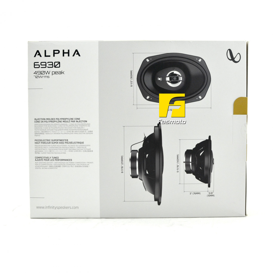 Malaysia Warranty Genuine INFINITY Alpha 6930 6-inch 3-Way Speakers 70W ...