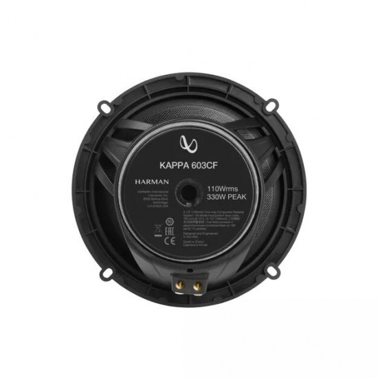 INFINITY KAPPA 603CF 6-1/2" (165mm) 2-way Car Audio Component System 110W RMS, 330W peak INFINITY KAPPA 603CF 6-1/2" (165mm) 2-way Car Audio Component System 110W RMS, 330W peak