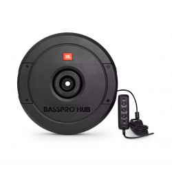 JBL BASSPRO HUB 11" (279mm) Spare Tire Subwoofer with built-in 200W RMS Amplifier with Remote Control