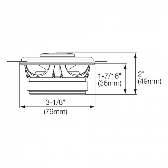 JBL GX302 3.5" (8.7cm) 2-way Coaxial Car Speakers 25W RMS