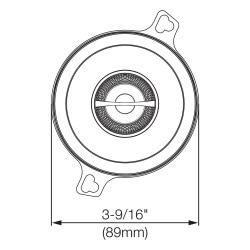 JBL GX302 3.5" (8.7cm) 2-way Coaxial Car Speakers 25W RMS