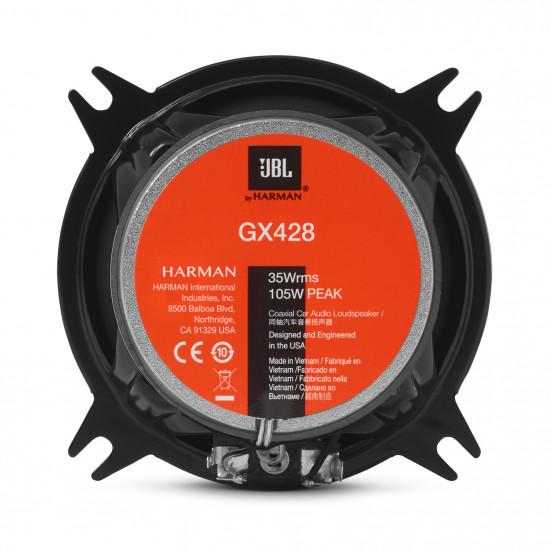 JBL GX428 4 inch 2-Way Coaxial Car Speaker 35W/105W 2.3 ohm JBL GX428 4 inch 2-Way Coaxial Car Speaker 35W/105W 2.3 ohm