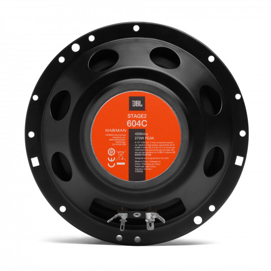 JBL STAGE2 604C 6.5 inch 2-way 45W/270W Component Speaker System JBL STAGE2 604C 6.5 inch 2-way 45W/270W Component Speaker System