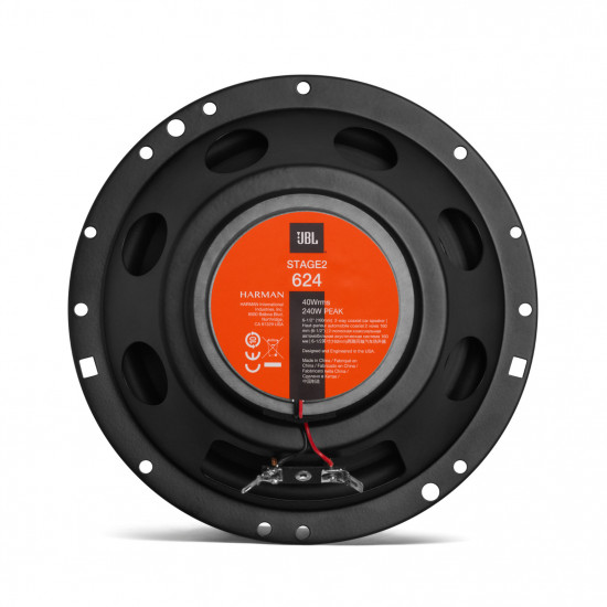 JBL STAGE2 624 6.5 inch 2-way Coaxial Speakers 40W/240W JBL STAGE2 624 6.5 inch 2-way Coaxial Speakers 40W/240W