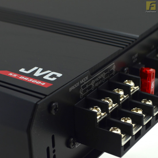 JVC KS-DR3004 Class A/B 4 channel Car Amplifier 60W RMS x 4 at 4 ohms