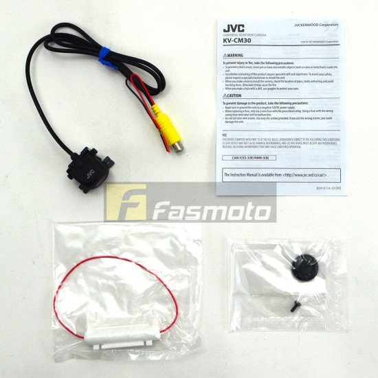 JVC KV-CM30 Universal Car Rear View Back Up Reversing Camera Color CMOS sensor