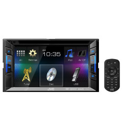 JVC KW-V11 6.2 inch WVGA Double DIN DVD CD USB Car Stereo Receiver