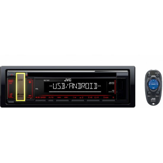 JVC KD-T401 CD Receiver with USB/AUX Input