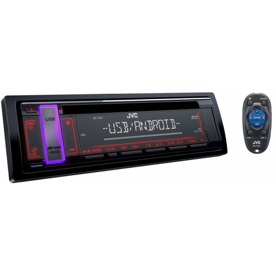 JVC KD-T401 CD Receiver with USB/AUX Input