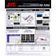 JVC KD-X252 Single DIN USB Aux FM AM Radio Digital Media Car Stereo (No CD)