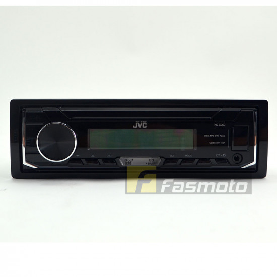 JVC KD-X252 Single DIN USB Aux FM AM Radio Digital Media Car Stereo (No CD) JVC KD-X252 Single DIN USB Aux FM AM Radio Digital Media Car Stereo (No CD)