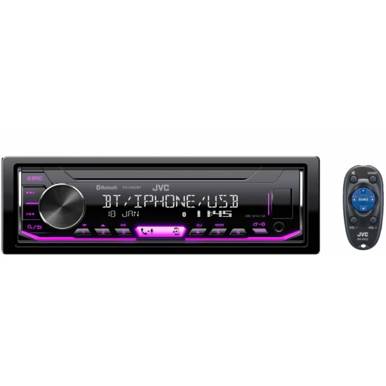 JVC KD-X462BT Spotify Bluetooth USB AUX Input Digital Media Receiver (No CD)