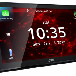 JVC KW-M560BT Apple CarPlay Android Auto Digital Media Receiver 6.8" Capacitive Touch Control Monitor Bluetooth Spotify USB Mirroring Receiver (Does Not Play DVD/CD)