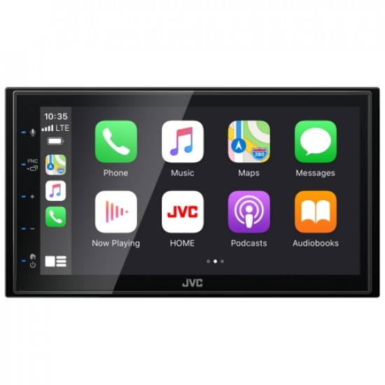 JVC KW-M560BT Apple CarPlay Android Auto Digital Media Receiver 6.8" Capacitive Touch Control Monitor Bluetooth Spotify USB Mirroring Receiver (Does Not Play DVD/CD)